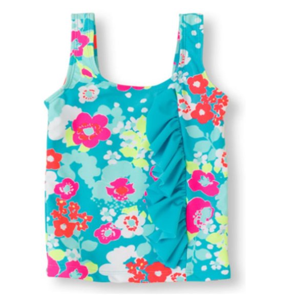 The Children's Place Baby Girls 2-PC Swim Set Floral UPF 50+ Lined Swimw… - Picture 5 of 6